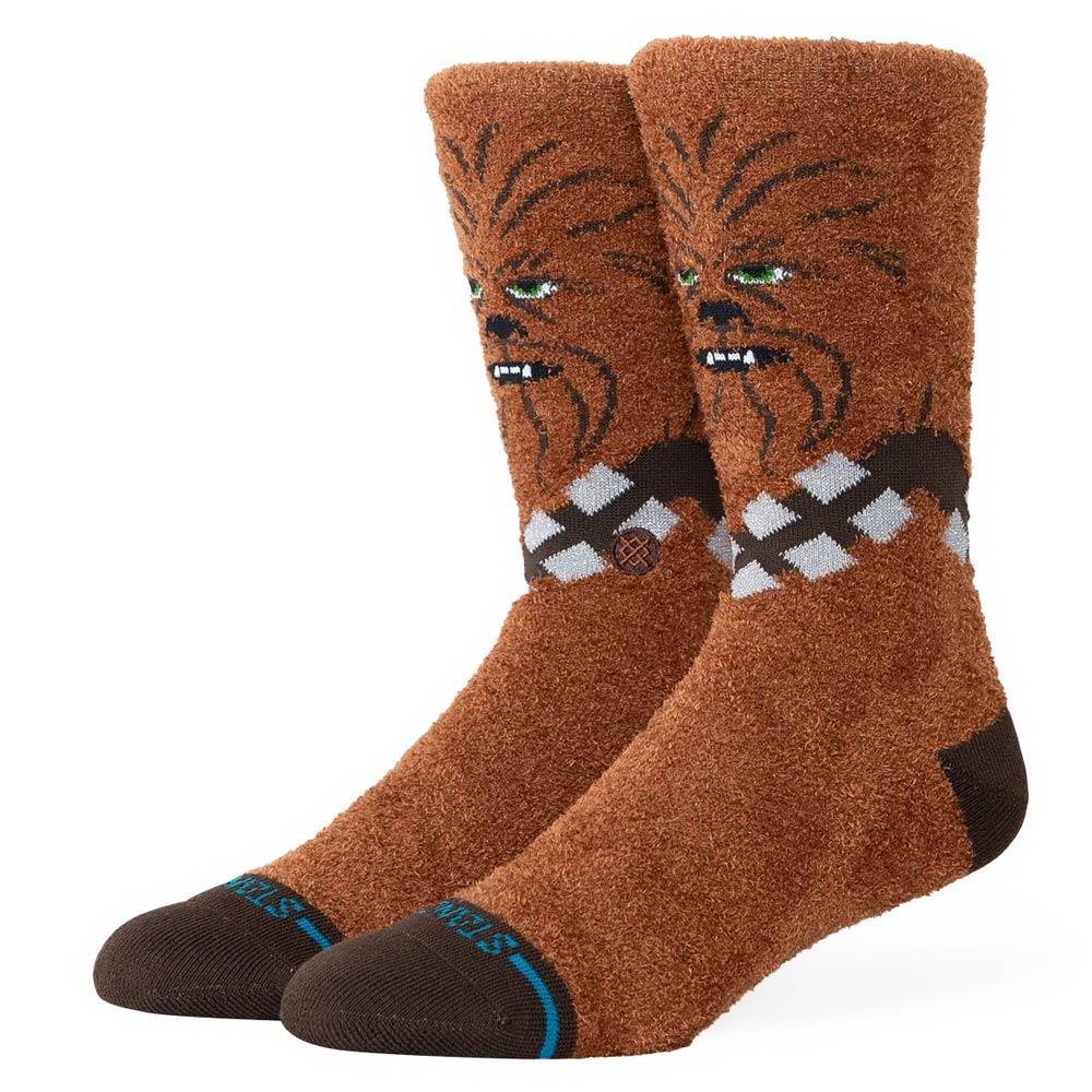 Stance Chewie Crew Socks - Brown - Large