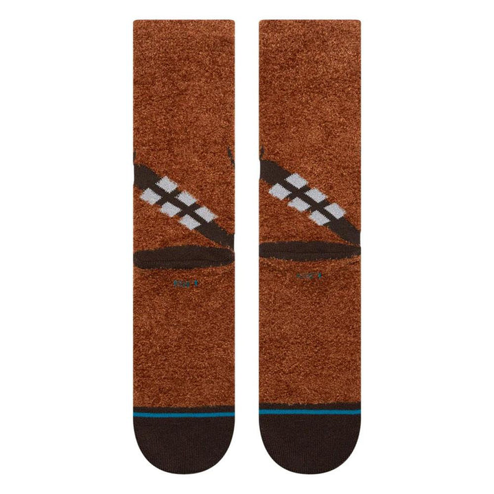 Stance Chewie Crew Socks - Brown - Large