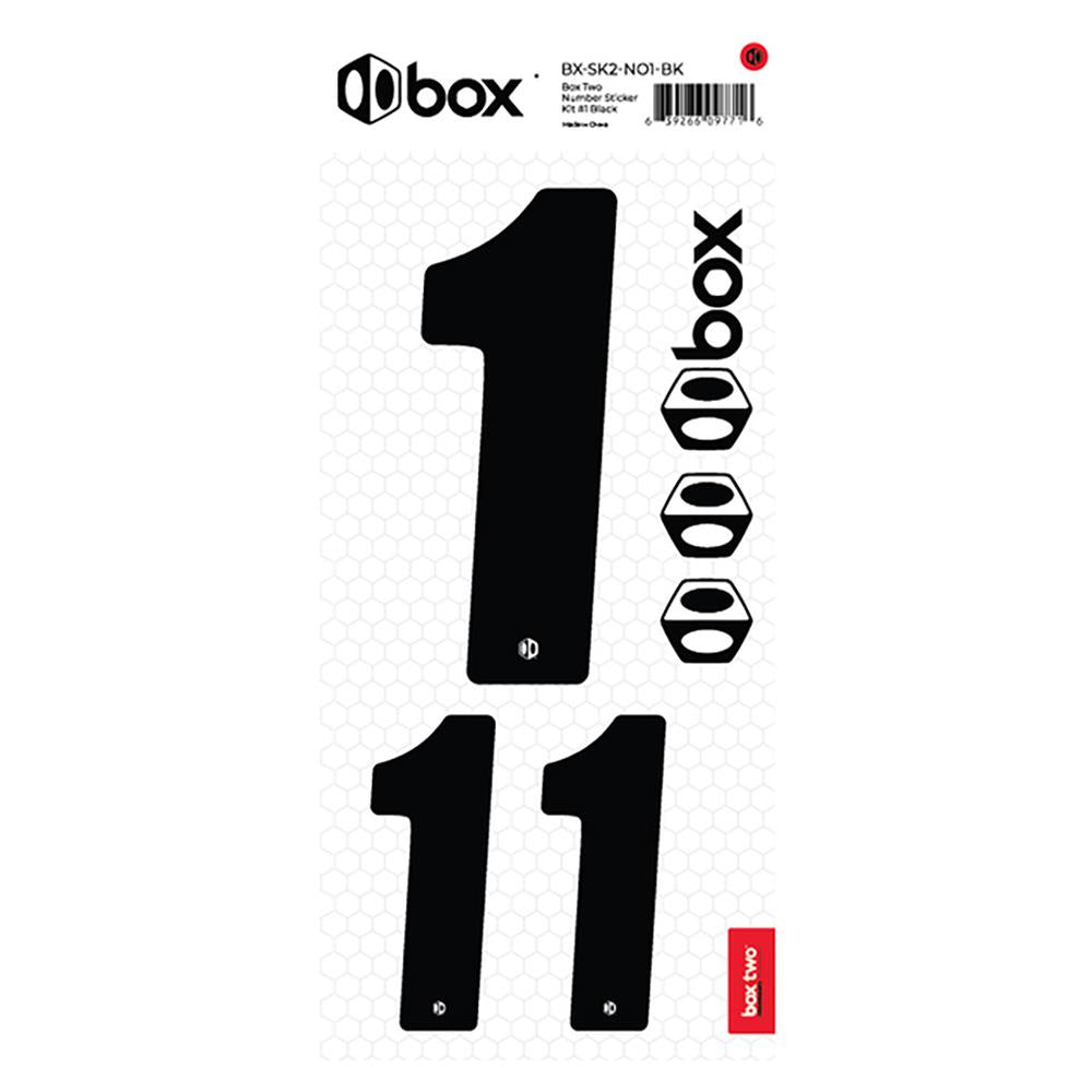 Box Two Number Sticker Kit - Black