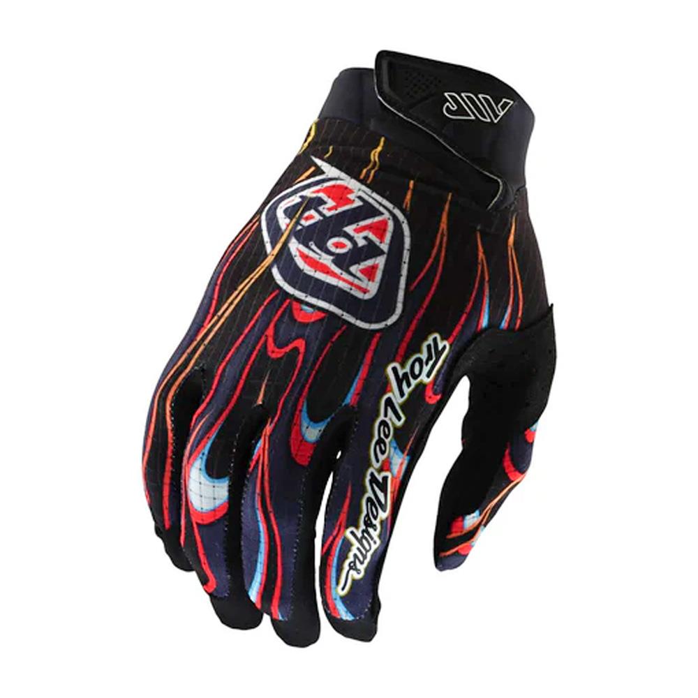 Troy Lee Air BMX Race Gloves - Torched Black/Red