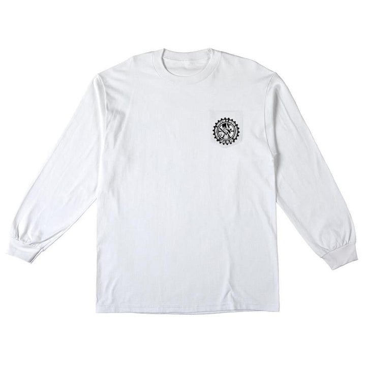 Anti Hero Pocket Union 18 Local Long Sleeve T-shirt - White/Black