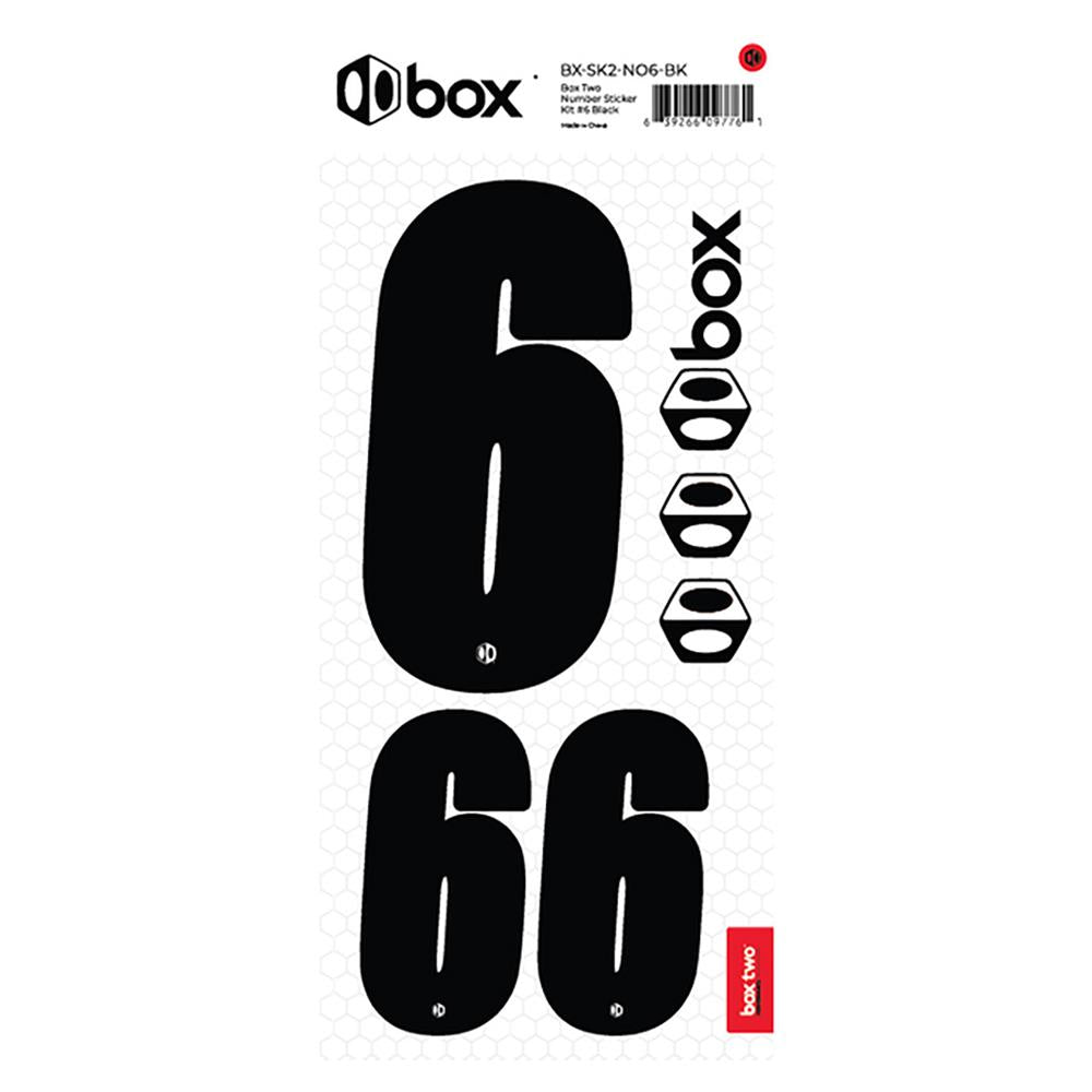 Box Two Number Sticker Kit - Black