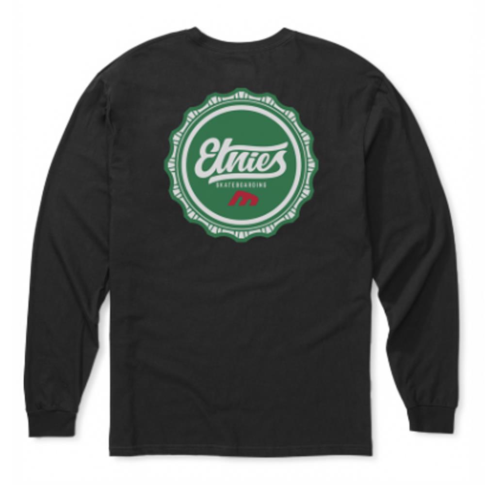 Etnies Bottle Cap Long Sleeve T-shirt - Black