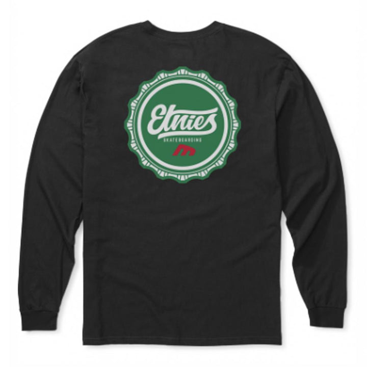 Etnies Bottle Cap Long Sleeve T-shirt - Black