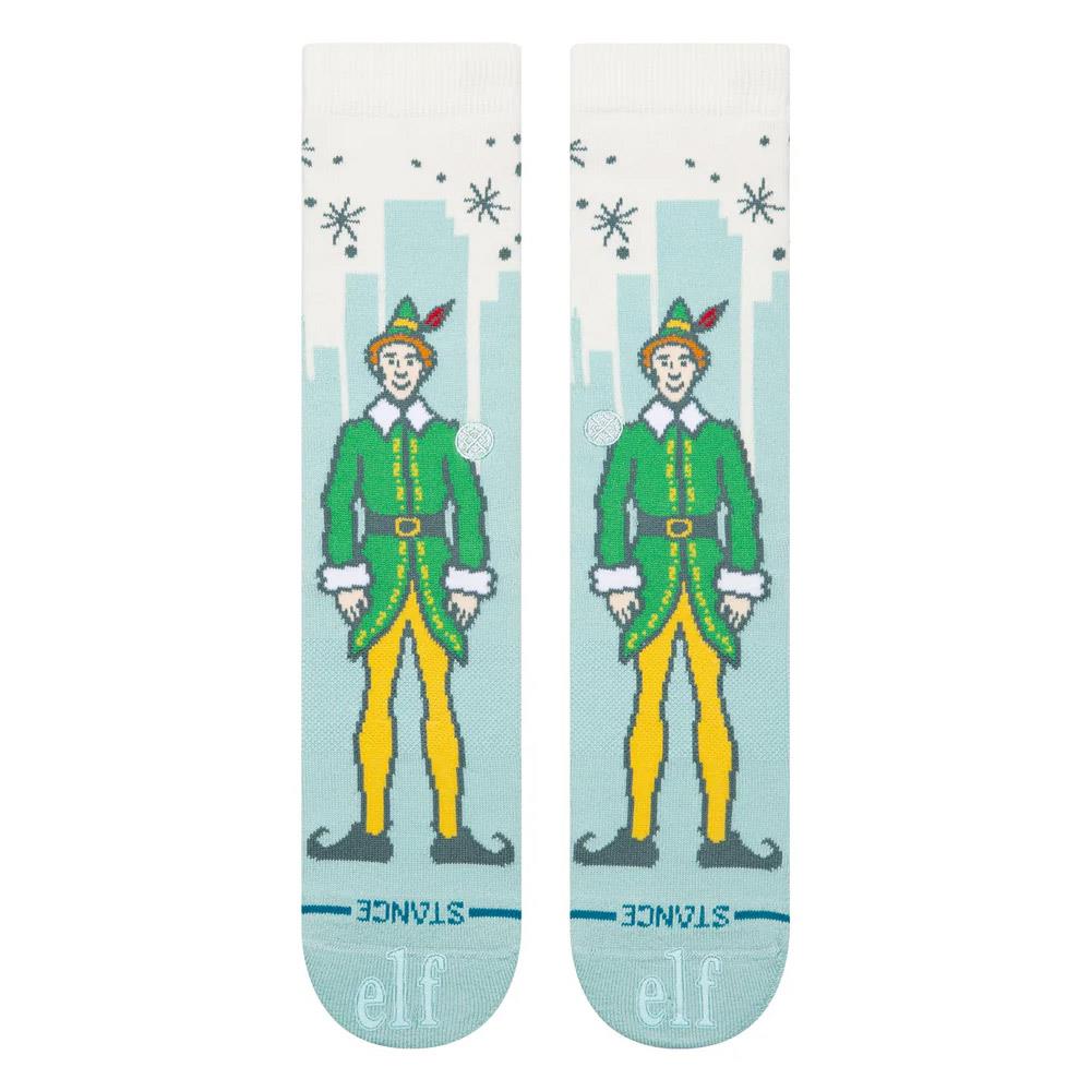 Stance Big City Elf Crew Socks - Ice Blue - Large
