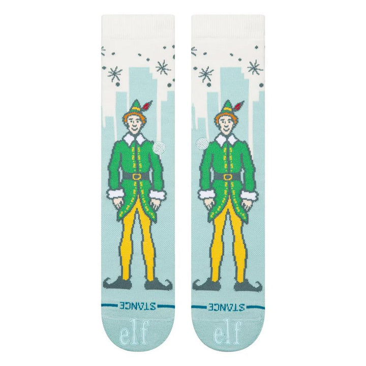 Stance Big City Elf Crew Socks - Ice Blue - Large