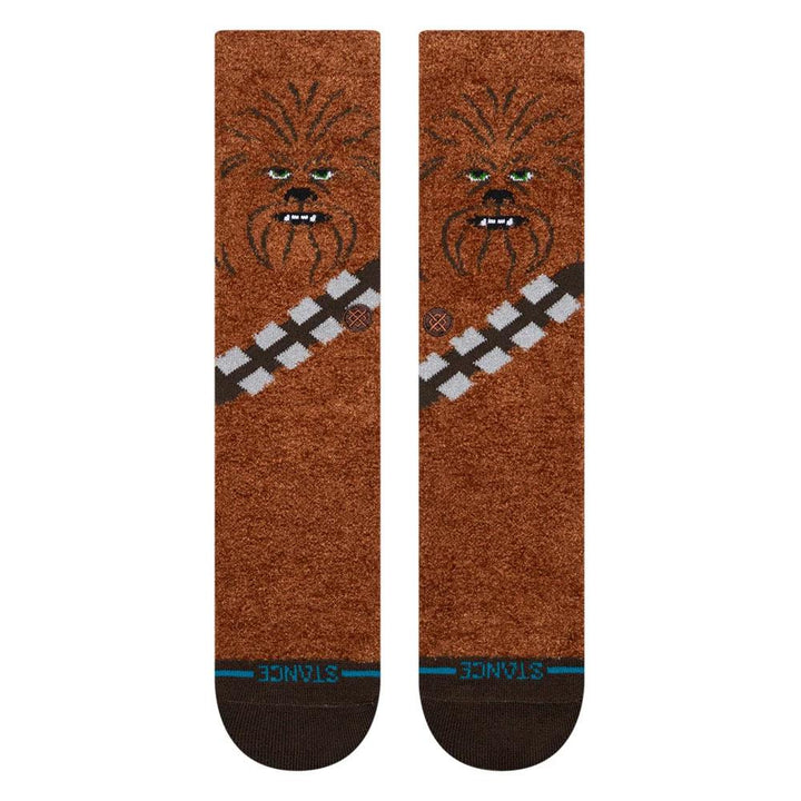 Stance Chewie Crew Socks - Brown - Large
