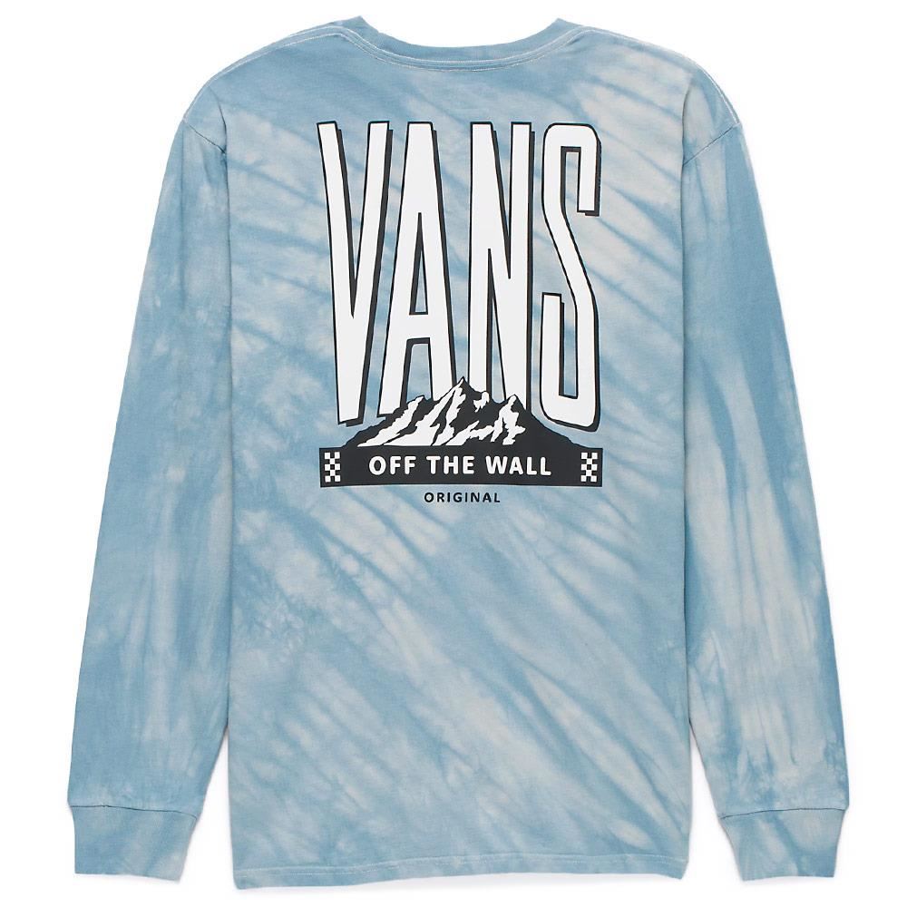 Vans Peaked Tie Dye Long Sleeve T-shirt - Blue Mirage