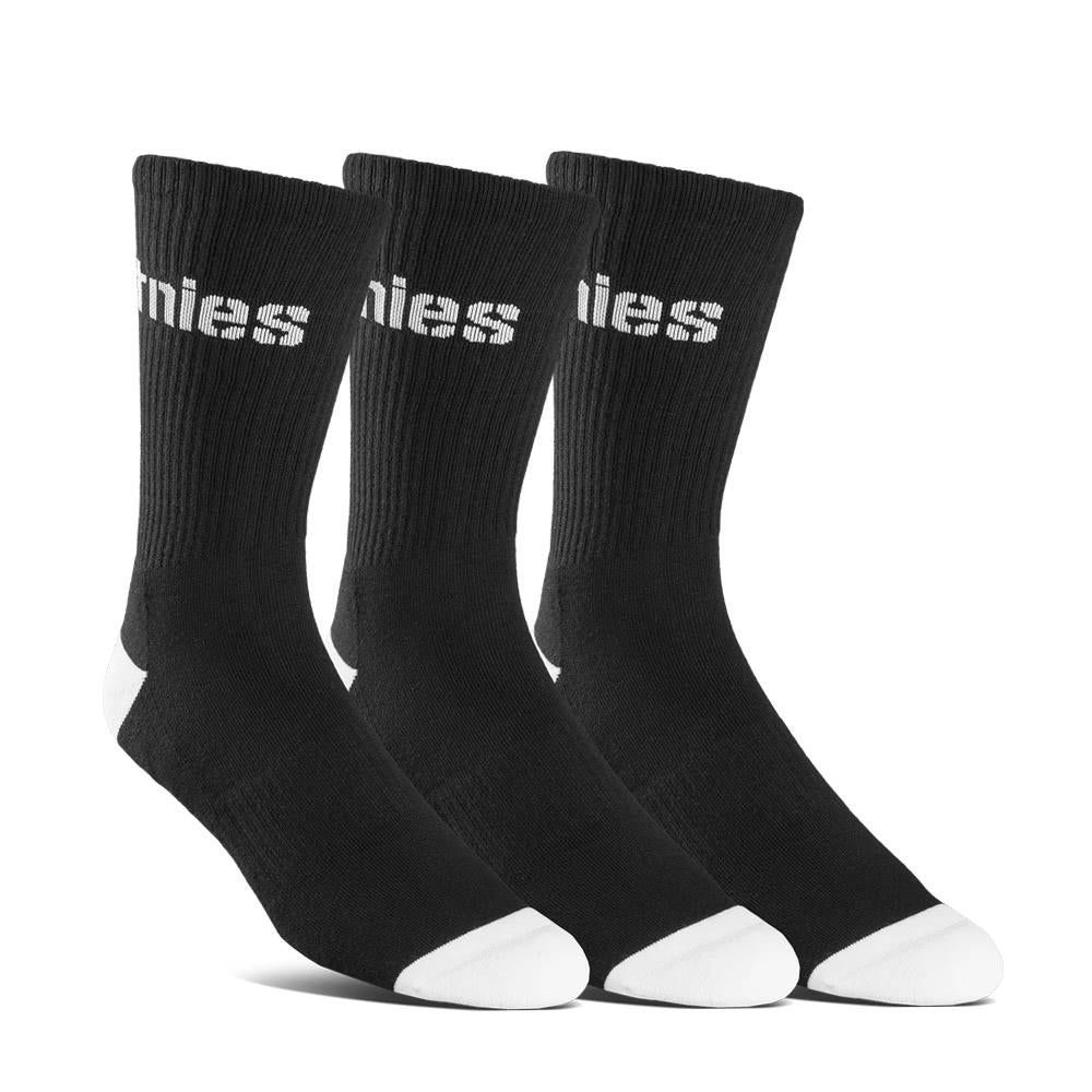 Etnies Stencil Icon Socks 3-Pack - Black