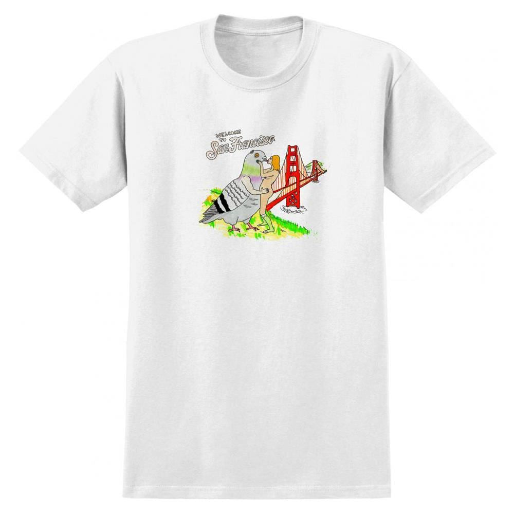 Anti Hero Pigeon Vision T-shirt - Porous White