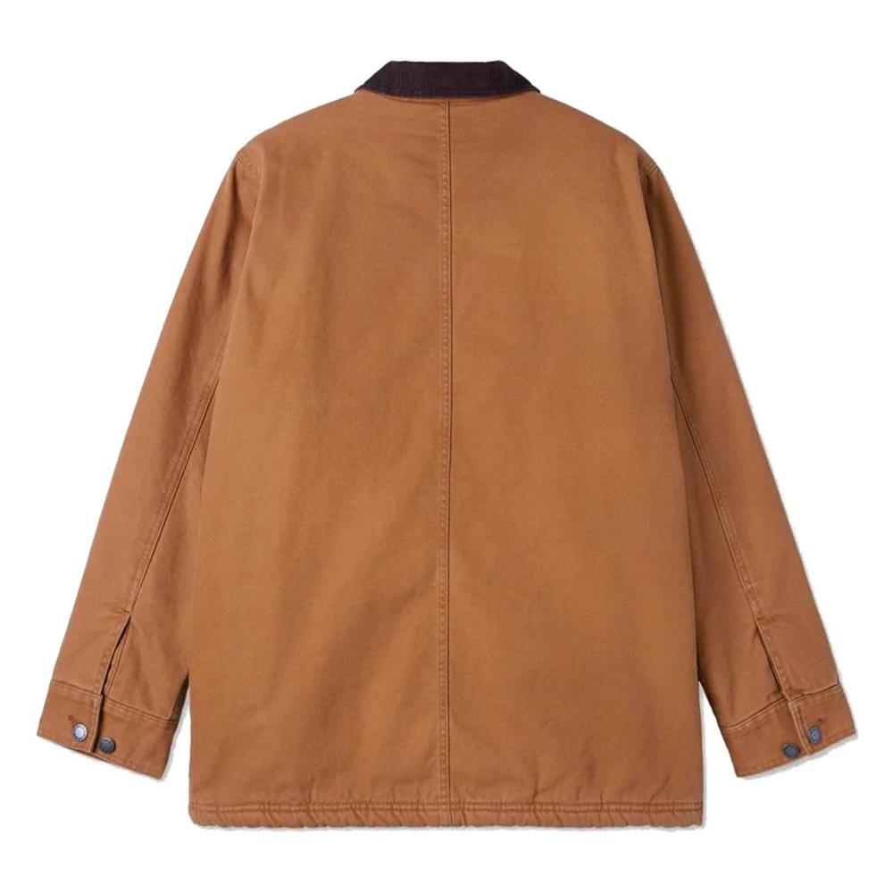 Dickies Duck High Pile Fleece Lined Chore Jacket - Stonewashed Brown Duck