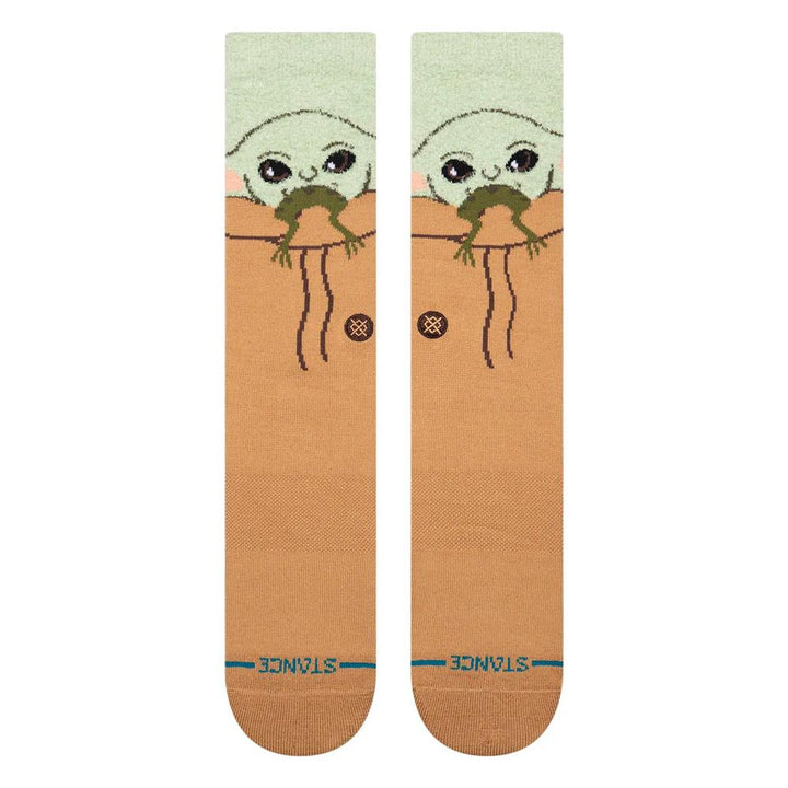 Stance Grogu Hungry Crew Socks - Green - Large