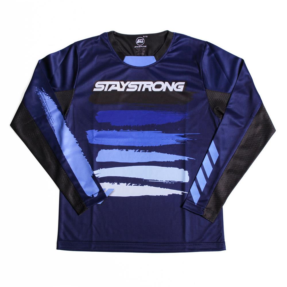 Stay Strong Paint Youth Race Jersey - Navy