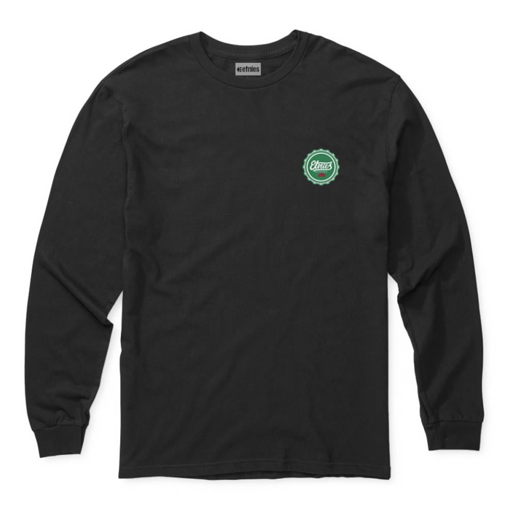 Etnies Bottle Cap Long Sleeve T-shirt - Black