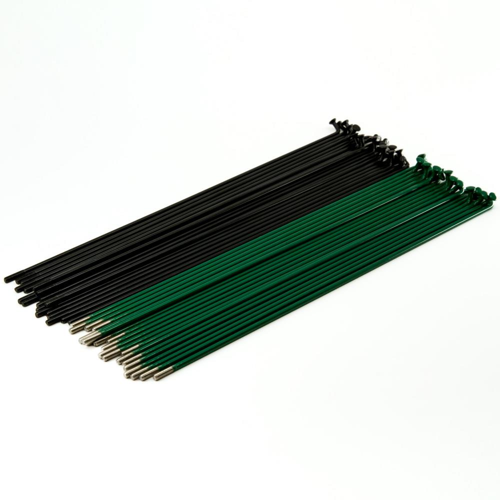 Source Stainless Spokes (40 Pack) - Black/Green