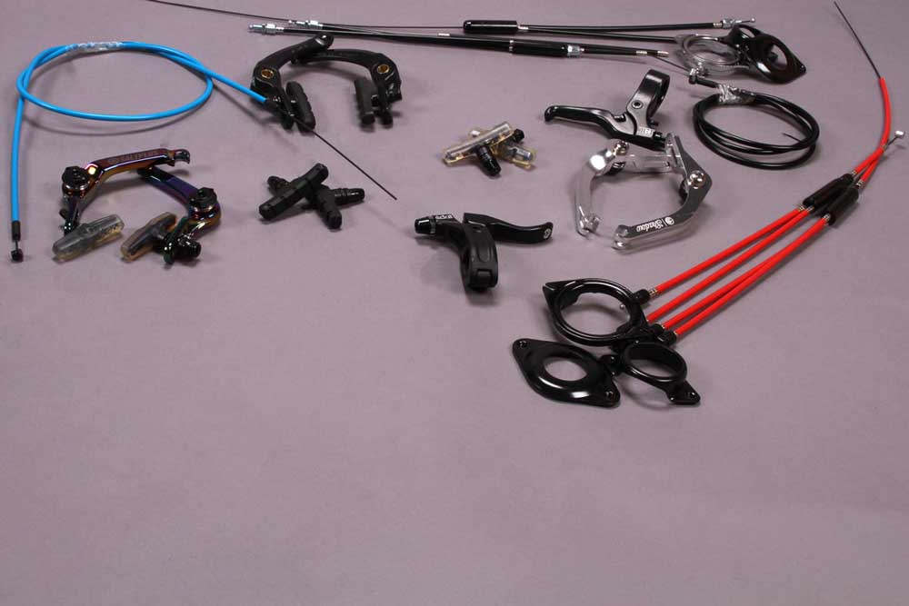 BMX Brake spares. Everything you need to get your brake dialled in at Source BMX frame brake mounts to spare springs and bridge cables.