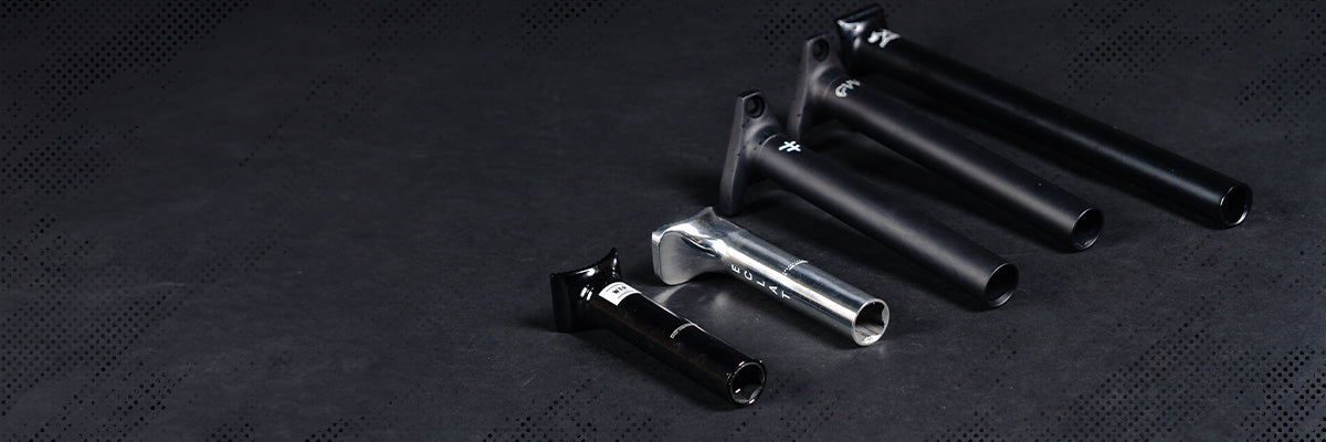 Shop BMX seat posts to suit every rider level and style at SourceBMX. Whether you are looking for a pivotal seat or stealth seat, or maybe you want a freestyle BMX seat or Race Bike seat.