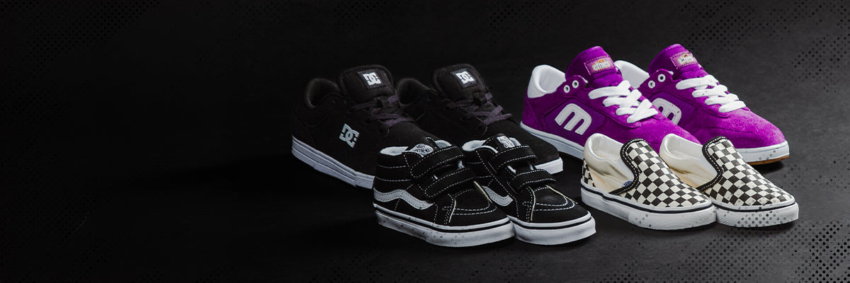 Huge range of Kids BMX and Skate shoes from Etnies, Vans, Nike available at SourceBMX