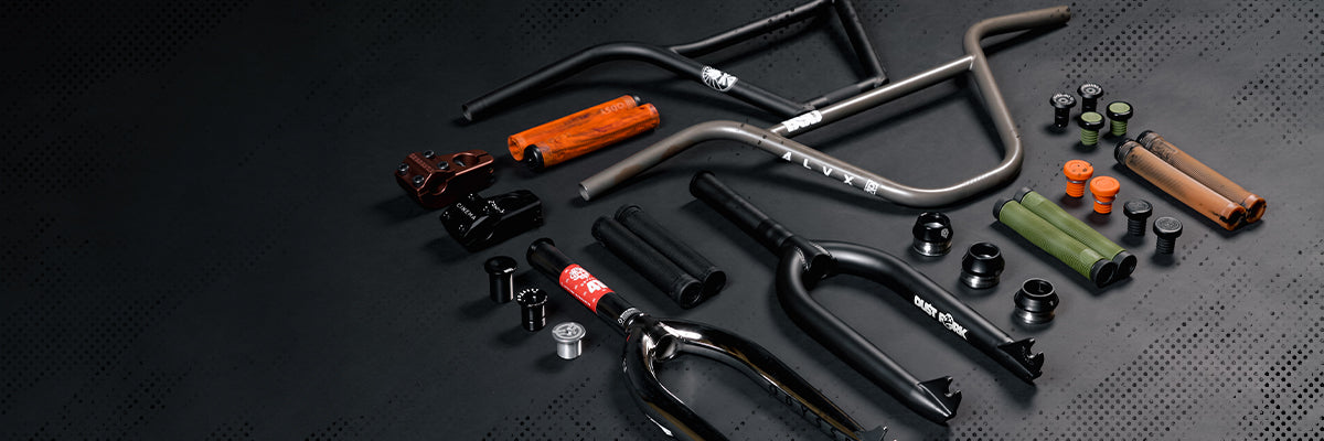 BMX steering, shop handlebars, grips and more from your favourite brands