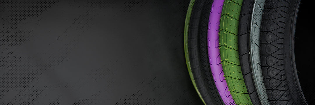 Shop our collection of Tyres at Source BMX for all the abilities and budgets; we have you covered. We have a range of tyres for your BMX Bikes from Beginners to Intermediate, or Pro to Race.