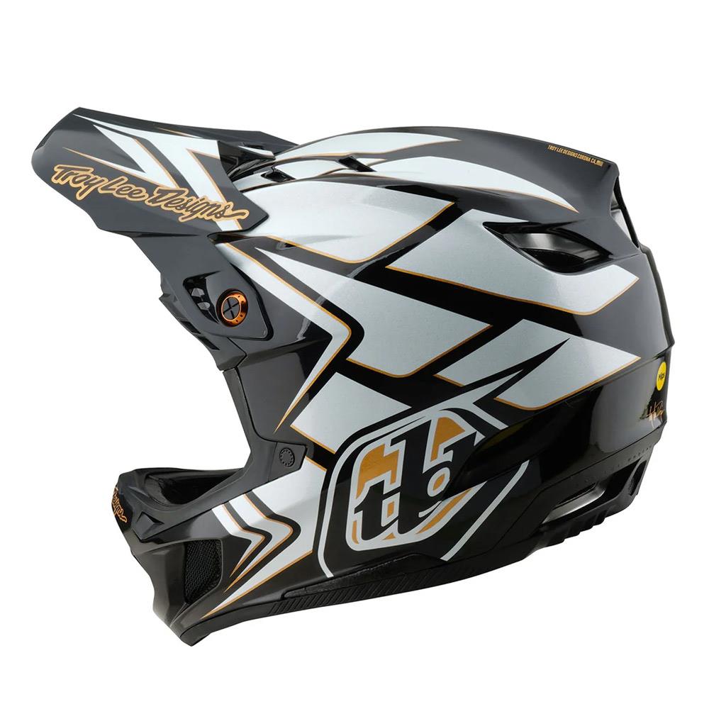 Troy Lee D4 Composite MIPS Race Helmet - Ghostwing White