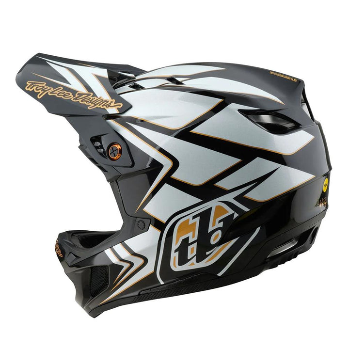Troy Lee D4 Composite MIPS Race Helmet - Ghostwing White