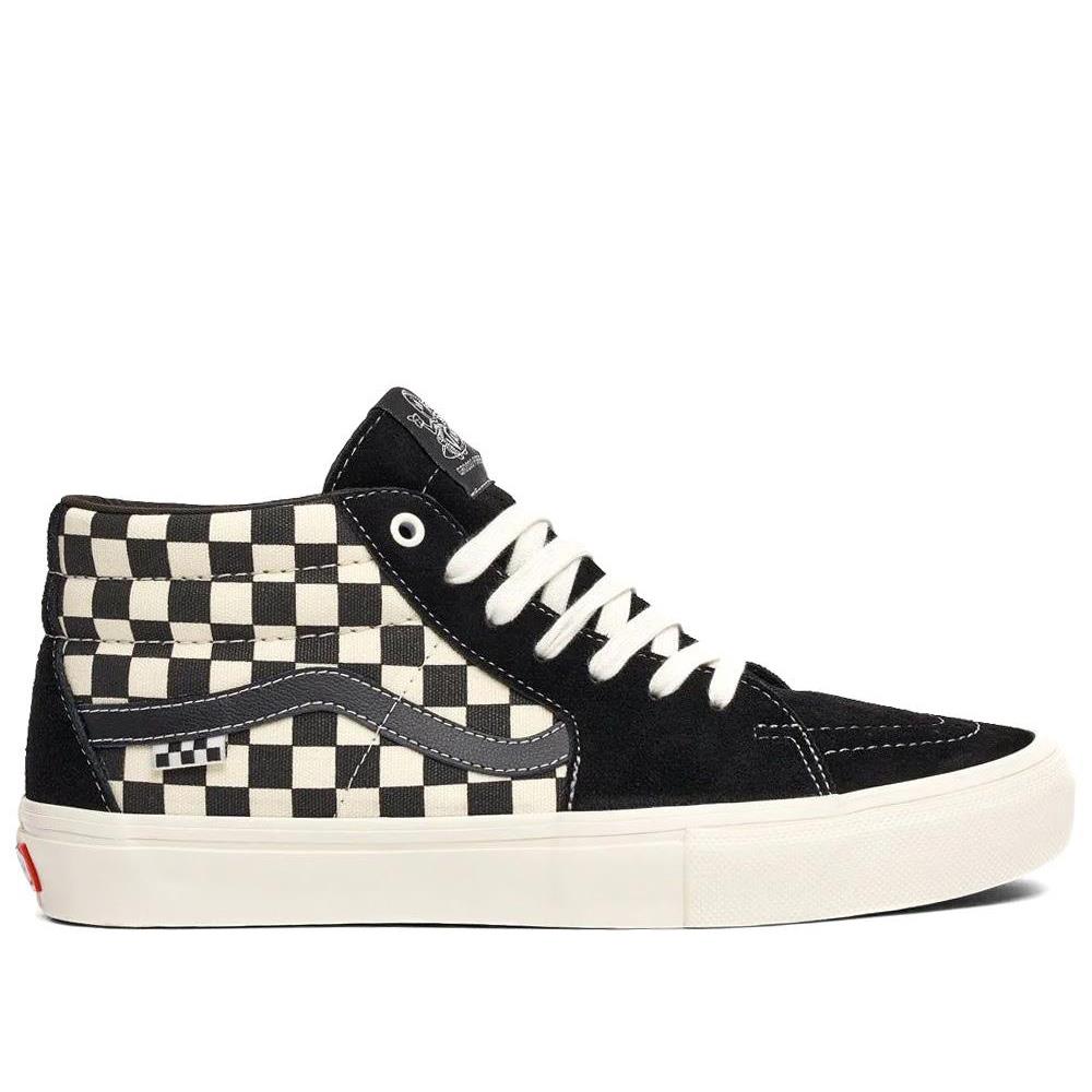 Vans Skate Grosso Mid - Nero Scacchiera/Marshmallow