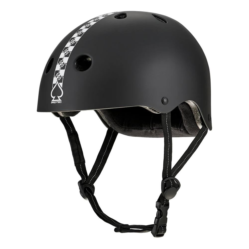 Pro-Tec Low Pro FIT Checkered Helmet - Matt Black