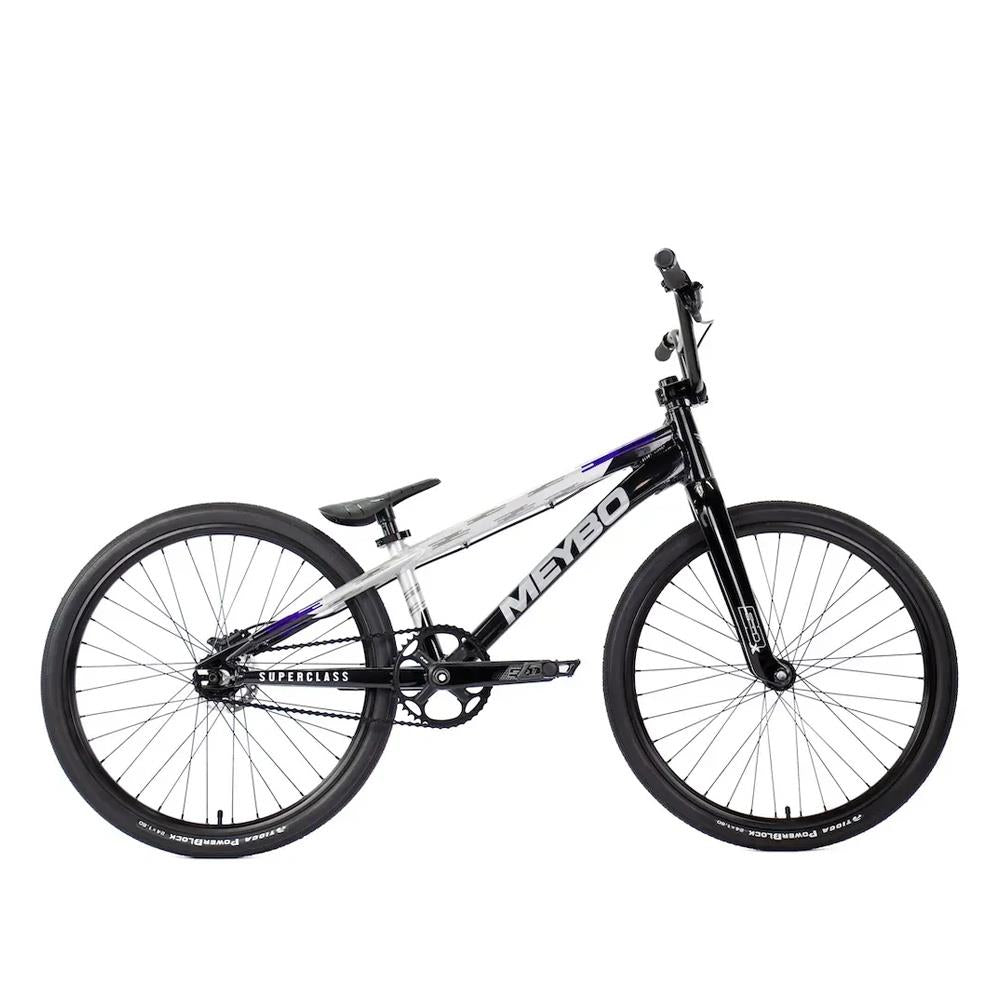 Meybo 2026 Superclass Race Bike Pro 22" - Black with Grey and Purple