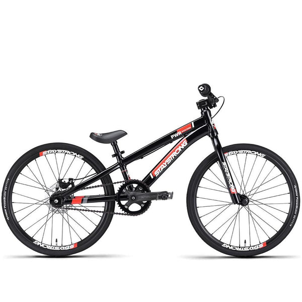 Selle BMX Stay Strong DVSN Mini Race + Tige De Selle Combo Noir/blanc - Neuf En Emballage