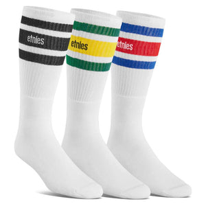 Etnies Tube Sock 3-Pack - White/Multi