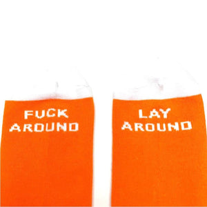 Cult Big Logo Crew Socks - Orange