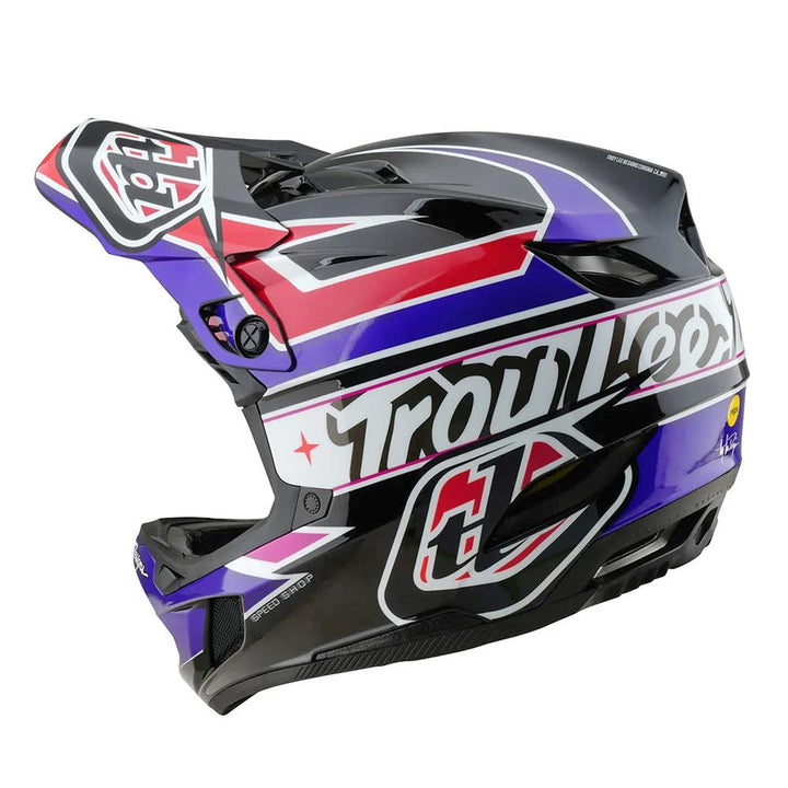 Troy Lee D4 Polyacrylate MIPS Race Helmet - Linear Black