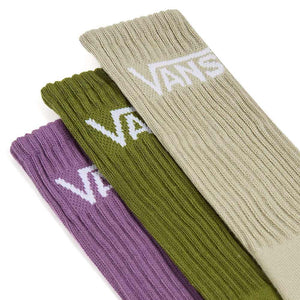 Vans Klassische Crew -Socken 3 -Pack - Pesto