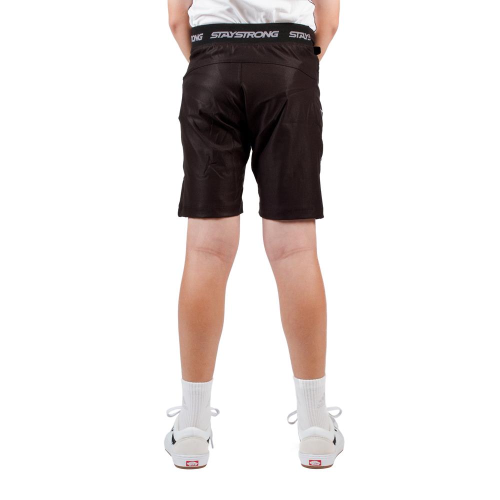 Stay Strong Youth V3 Race Shorts - Black/White