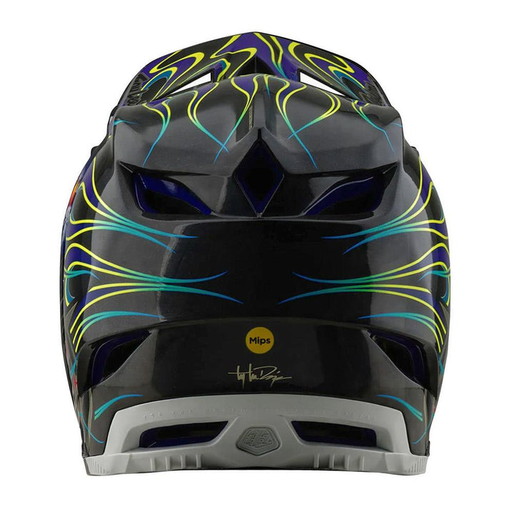 Troy Lee D4 Carbon MIPS Race Helmet - Torched Black/Purple