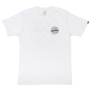 Vans T-Shirt à rayures latérales Circle - Blanc