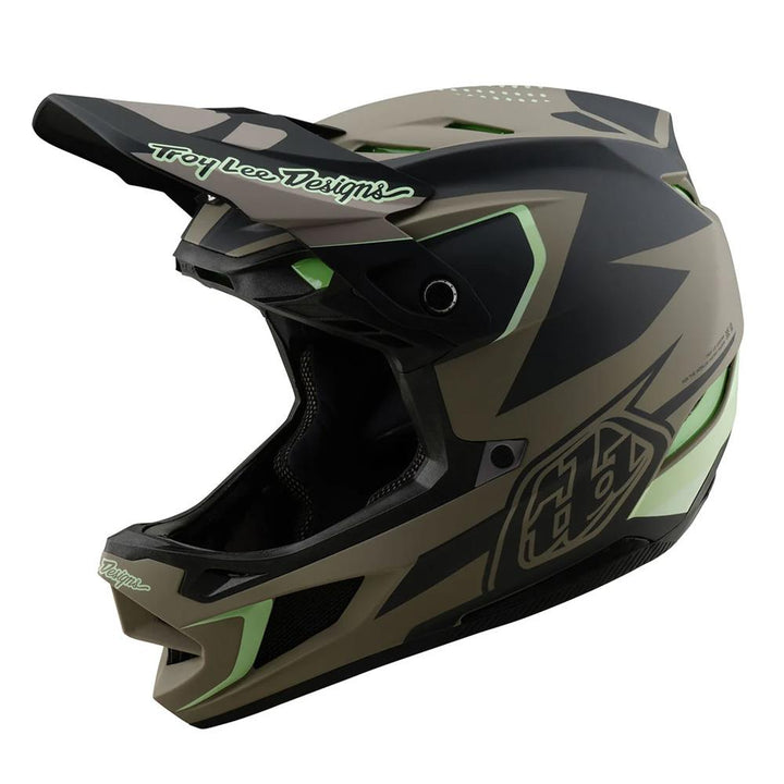 Troy Lee D4 Composite MIPS Race Helmet - Optic Timber