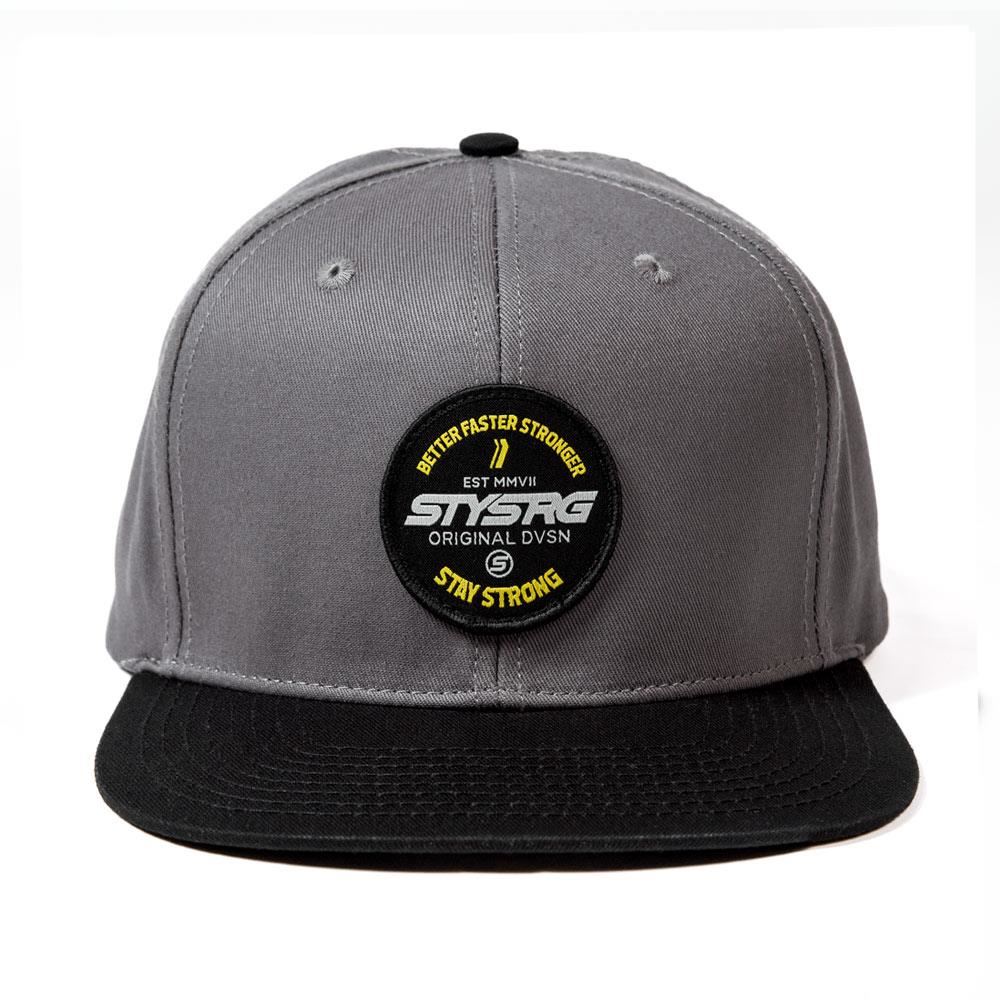 Stay Strong BFS Circle Patch Snapback Cap - Grau/Schwarz