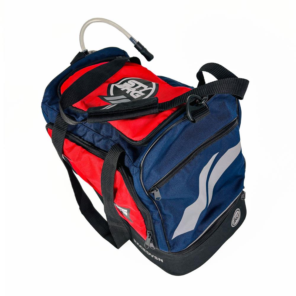 Stay Strong Chevron Kit/Helmet Bag - Navy and Red