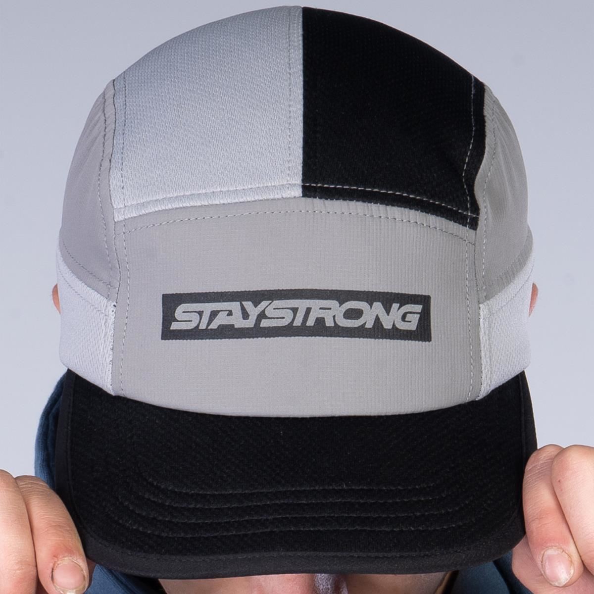 Stay Strong Faster 6 Panel Cap - Grey