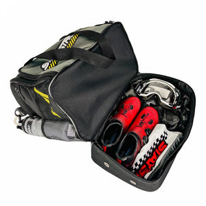 Stay Strong Chevron Kit/Helmet Bag - Black and Grey