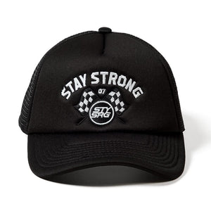 Stay Strong Speed ​​& Style Mesh Trucker Cap - Schwarz