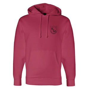 S&M Two Shield Heavy Pullover Hoodie - Red