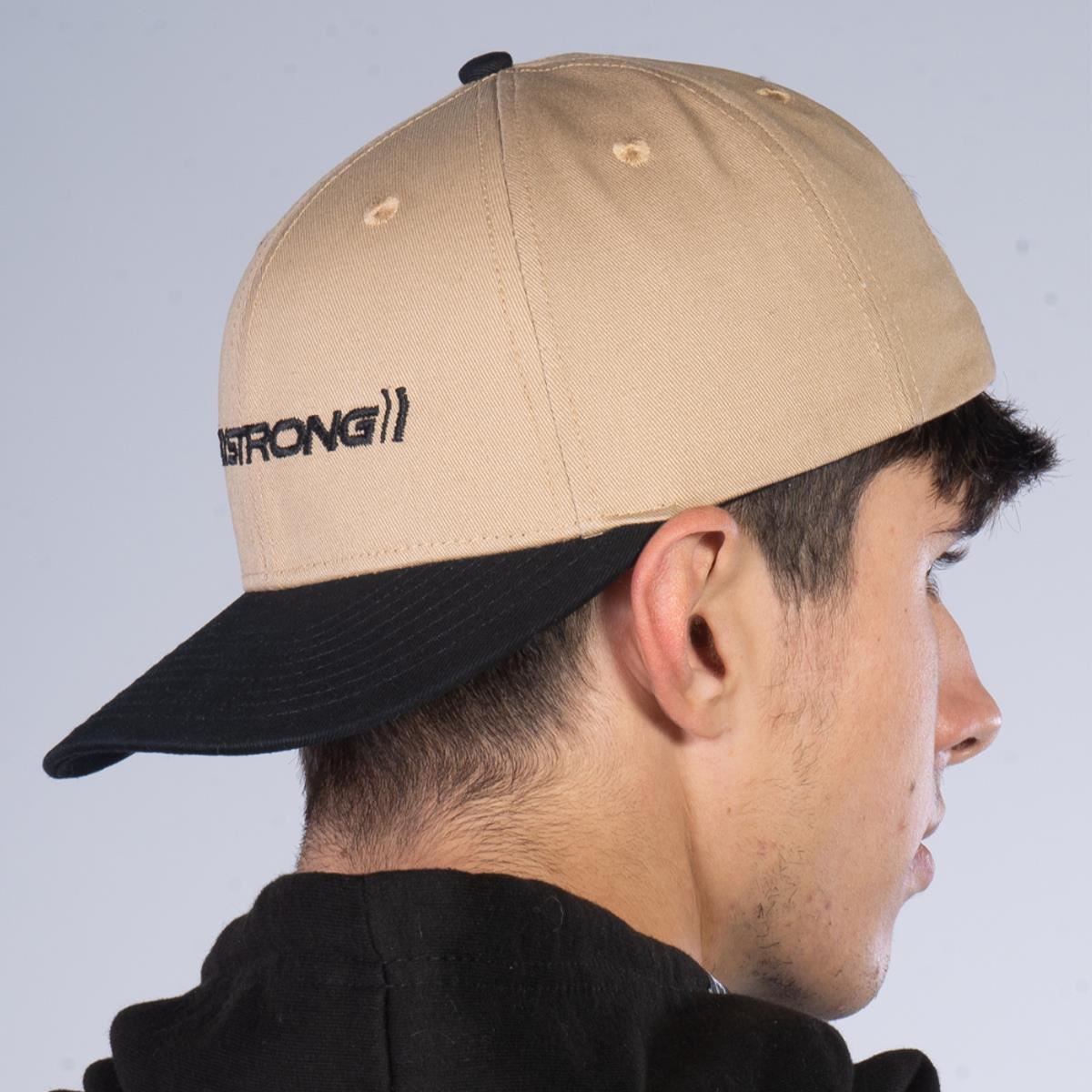 Stay Strong Staple Snapback - Black/Tan