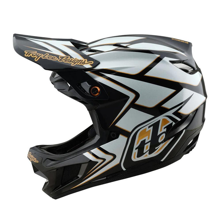 Troy Lee D4 Composite MIPS Race Helmet - Ghostwing White