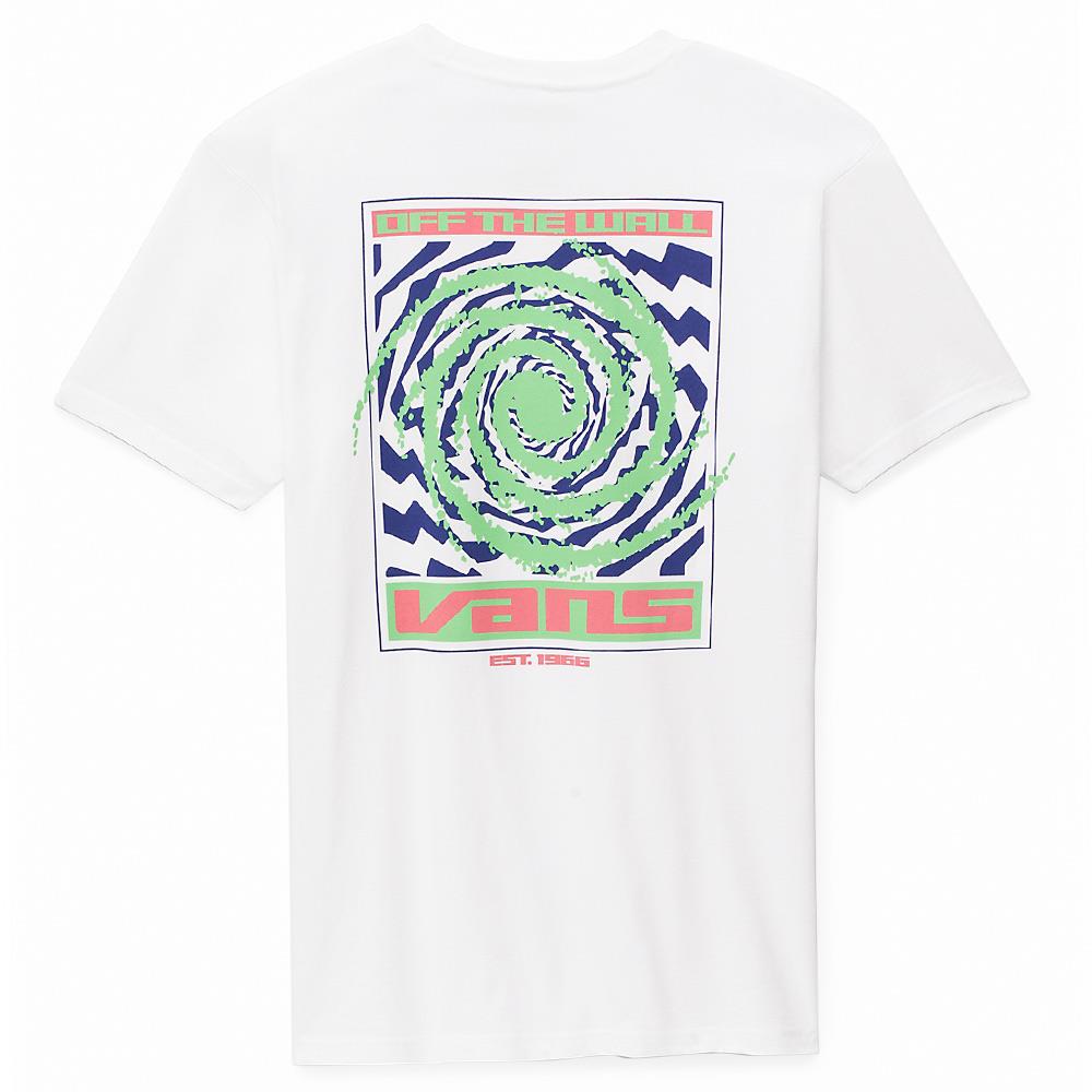 Vans T -shirt Wormhole Warped - Bianco