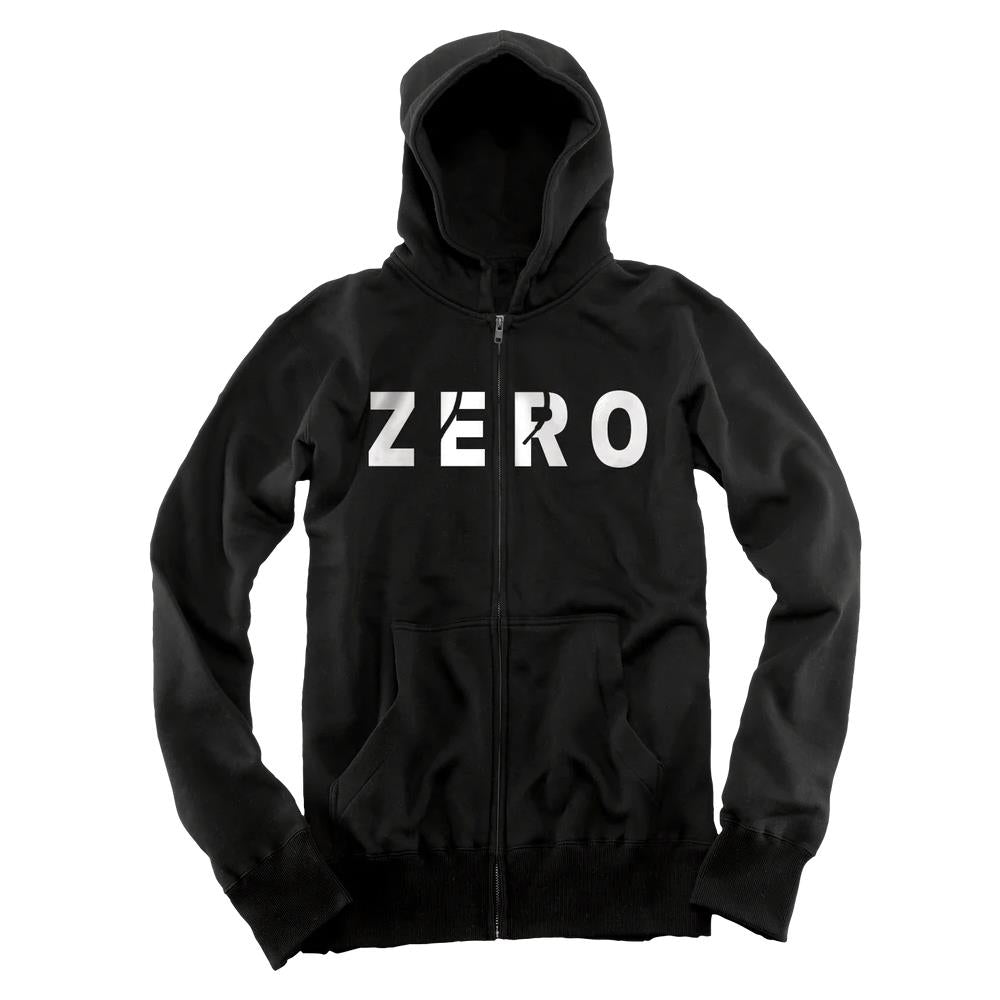 Zero Army Zip Up Hoodie - Black and White