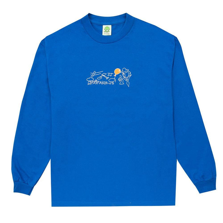 Frog Clown Long Sleeve T-Shirt - Blue