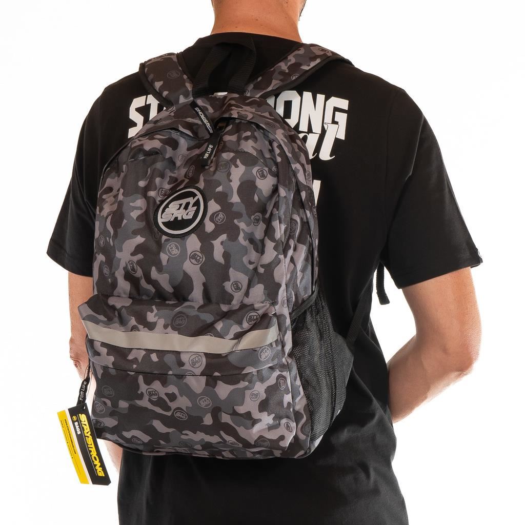 Stay Strong V3 Icon mochila - Black/Grey Camo